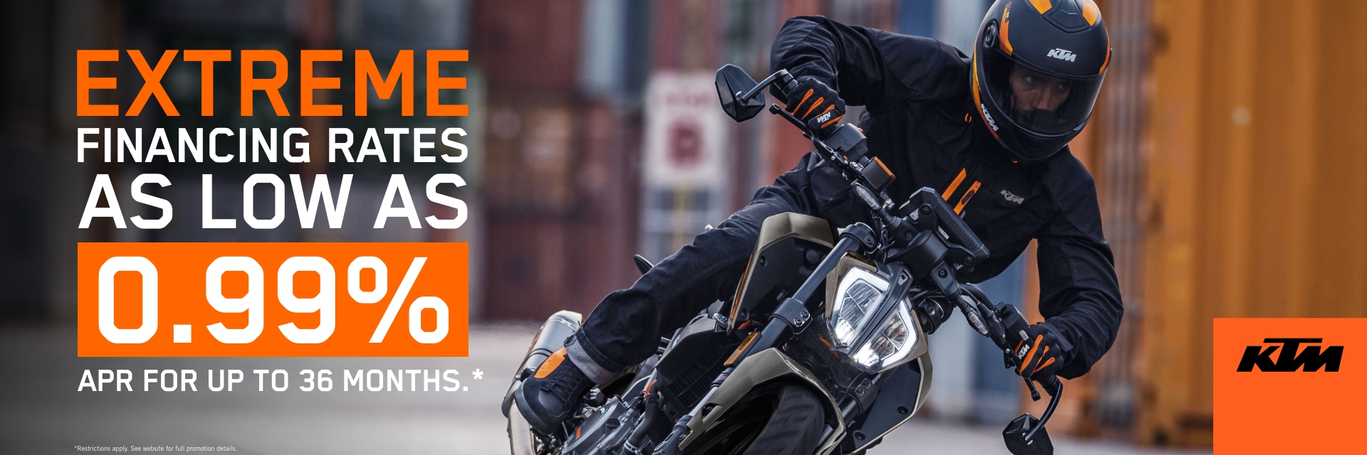 Ktm finance offers new arrivals